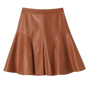 Rebecca Taylor Vegan Leather Skirt